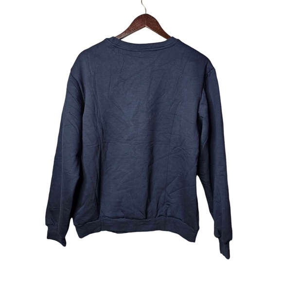 Fur Lined Navy Crew Neck Sweatshirt Men’s - Perfect Condition - Picture 5 of 5